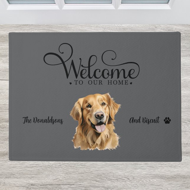 Cute Golden Retriever Dog Doormat (Creator Uploaded)