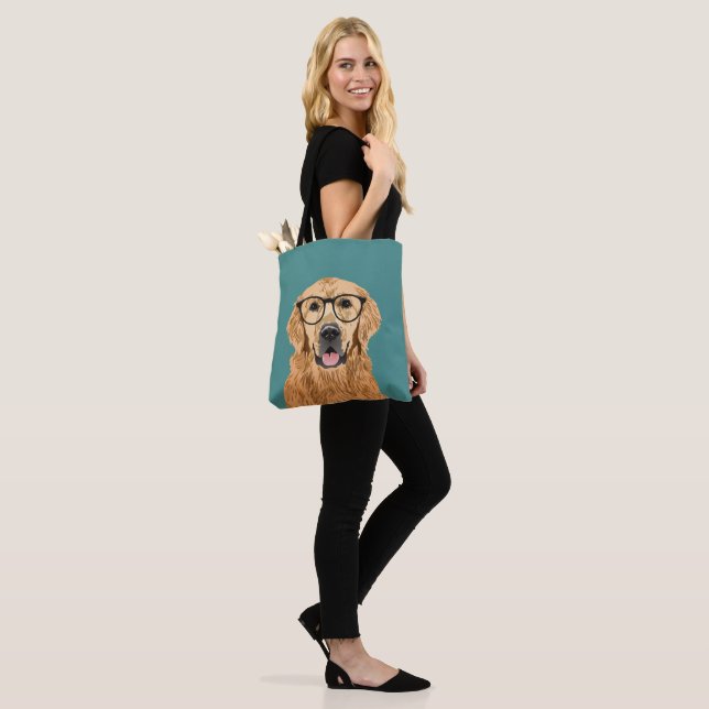 Cute Golden Retriever Dog for Dog Lovers Tote Bag (On Model)