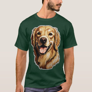 Cute Golden Retriever Dogs Funny Golden Retriever T-Shirt
