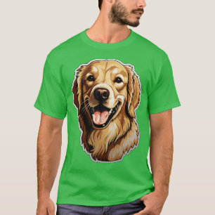 Cute Golden Retriever Dogs Funny Golden Retriever  T-Shirt