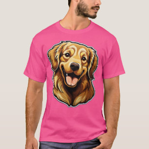 Cute Golden Retriever Dogs Funny Golden Retriever  T-Shirt