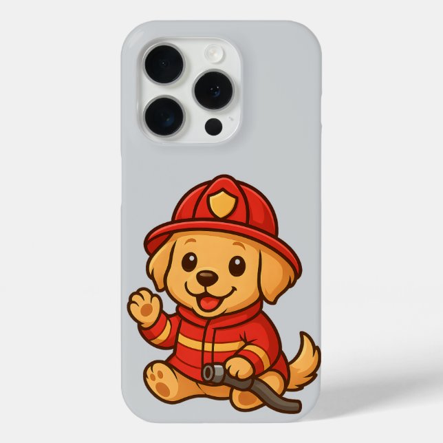 Cute Golden Retriever Firefighter Cases All Device (Back)