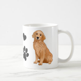 Cute Golden Retriever Gift Cartoon Puppy Dog    Coffee Mug