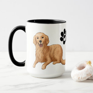 Cute Golden Retriever Gift Cartoon Puppy Dog Mug