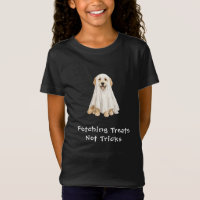 Cute Golden Retriever Halloween Ghost