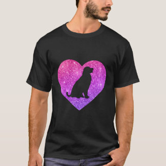Cute Golden Retriever Heart Gift For Girls Teens A T-Shirt