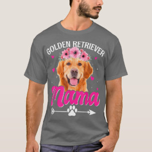 Cute Golden Retriever Mama Dog Mum Mummy Mothers D T-Shirt