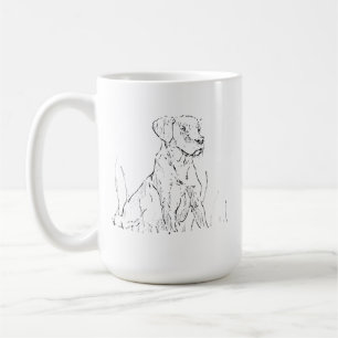 Cute Golden Retriever Mug, Dog Mom Coffee Cup