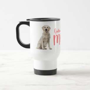 Cute Golden Retriever Mum Puppy Dog Love Travel Mug