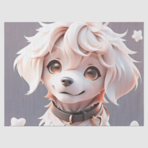 Cute Golden Retriever Puppy Birthday Gift Wrap Tissue Paper