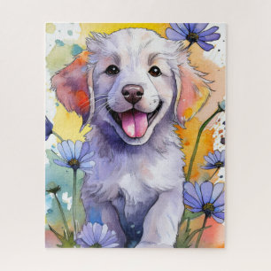 Cute Golden Retriever Puppy Puzzle