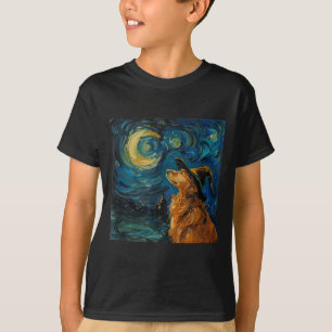 Cute Golden Retriever Witch _ Funny Dog Halloween T-Shirt