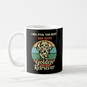 Cute Golden Retriver. Heart stealing dog. Funny Coffee Mug