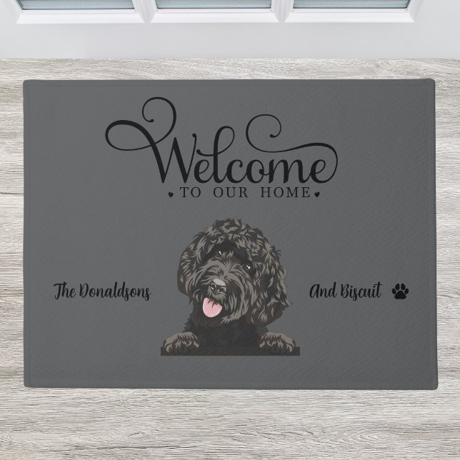 Cute Goldendoodle Dog Doormat (Creator Uploaded)