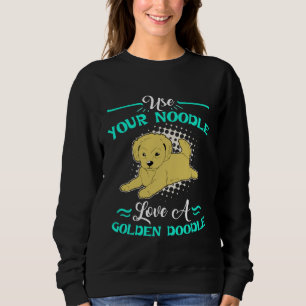 Cute Goldendoodle  Womens Love A Golden Doodle Sweatshirt