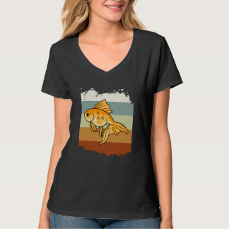Cute Goldfish Aquarium Artsy Fish T-Shirt