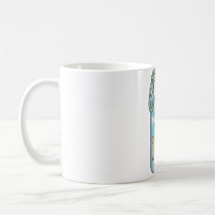 Cute Goldfish In Water Bottle Stay Hydrated Funny Coffee Mug