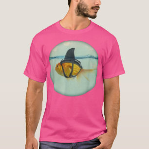 Cute Goldfish with a Shark Fin Fashion T-Shirt
