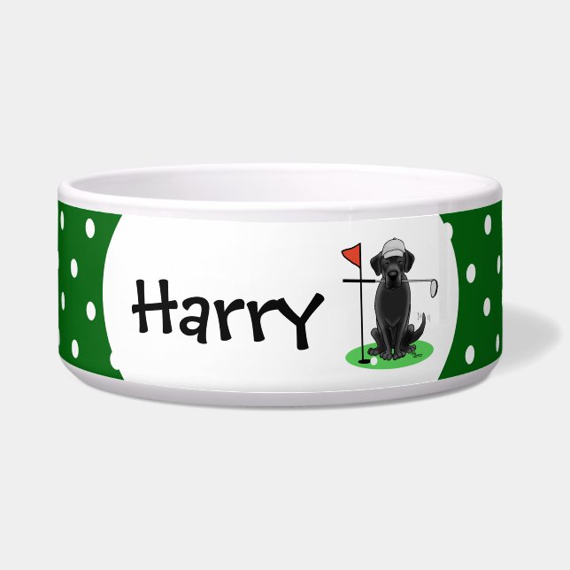 Cute Golf Black Labrador Retriever Dog (Front)