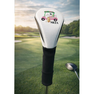 Cute Golf Cart – Minimal Summer Golf Head Cover
