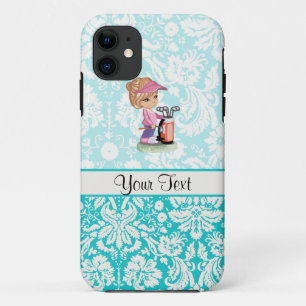 Cute Golf; Damask Pattern Case-Mate iPhone Case