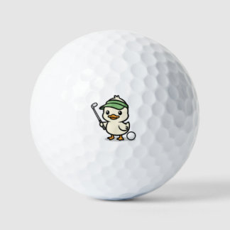 Cute Golf Duck Funny Golfer Golf Ball