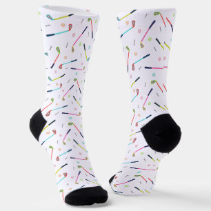 Cute Golf Player Pattern Socks