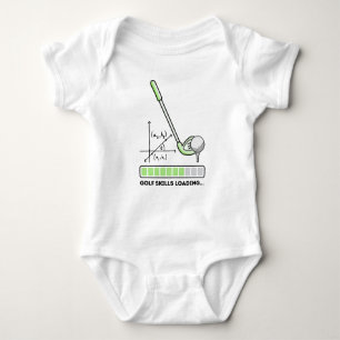 Cute Golf Skills Loading Baby Bodysuit