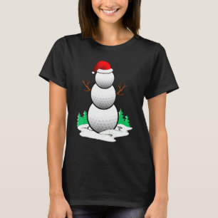 Cute Golf Snowman - December Costume T-Shirt