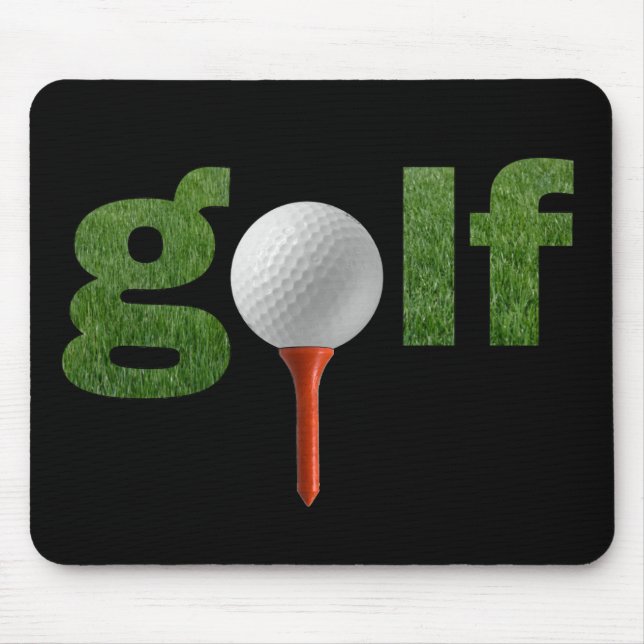 Cute Golf Sports Design Mouse Pad (Front)