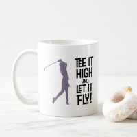 Cute Golf Tee Funny Humour Sports Purple Black