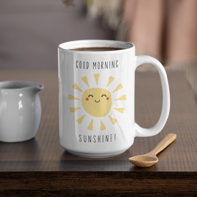 Cute Good Morning Sunshine Kawaii Coffee Mug (Creator Uploaded)