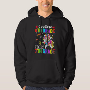 Cute Goodbye 6th Grade Hello 7th Grade Dabbing Uni Hoodie