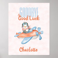 Cute Goodbye and Good Luck Penguin