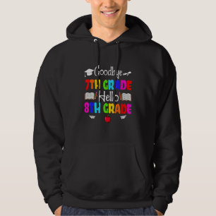 Cute Goodbye Seventh Grade Crew Hello 8th Grade Sq Hoodie