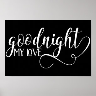 Cute Goodnight My Love Poster