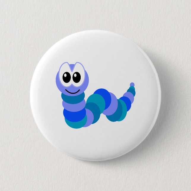 Cute Goofkins caterpillar 6 Cm Round Badge (Front)