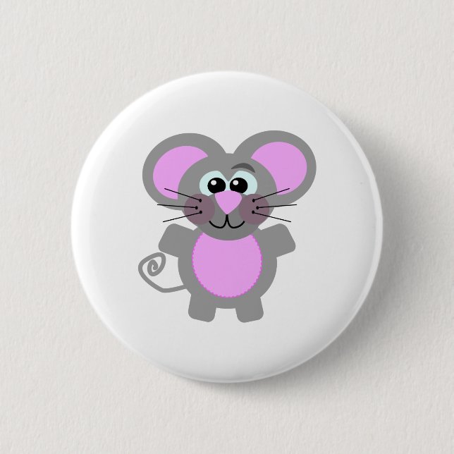 Cute Goofkins mouse 6 Cm Round Badge (Front)