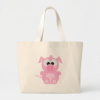 Cute Goofkins piggy Large Tote Bag