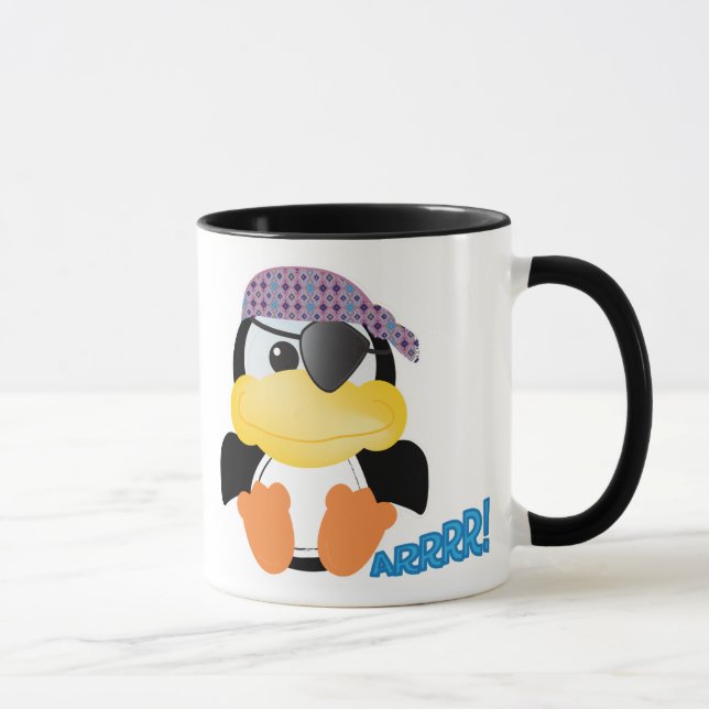 Cute Goofkins pirate penguin Mug (Right)