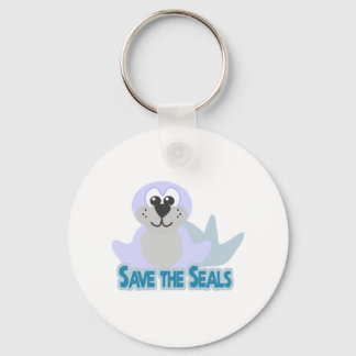 Cute Goofkins save the seals Key Ring