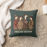 Cute Goose Freezin' Season Winter Cosy Fall Duck 