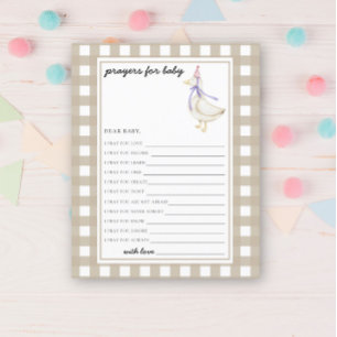 Cute goose - Party game prayers for baby