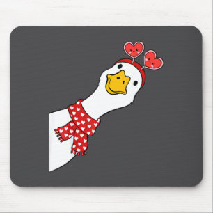 Cute Goose Xoxo Be Mine Happy Valentine's Day Wome Mouse Pad
