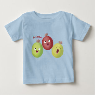 Cute gooseberry trio singing cartoon baby T-Shirt
