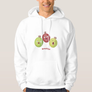 Cute gooseberry trio singing cartoon  hoodie