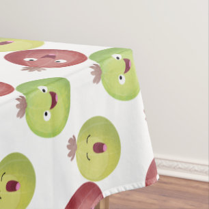 Cute gooseberry trio singing cartoon tablecloth