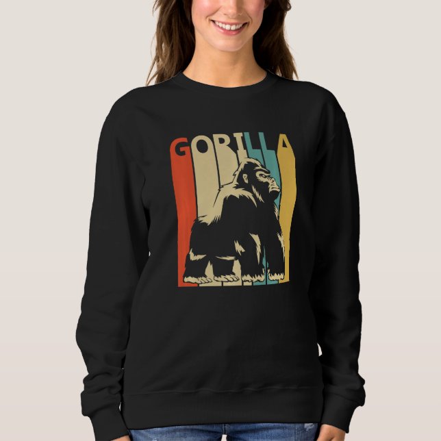 Cute Gorilla Animal Sweatshirt (Front)