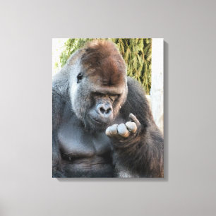 CUTE GORILLA CANVAS PRINT