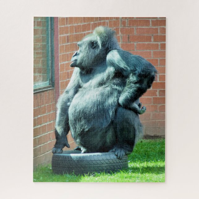 CUTE GORILLA JIGSAW PUZZLE (Vertical)